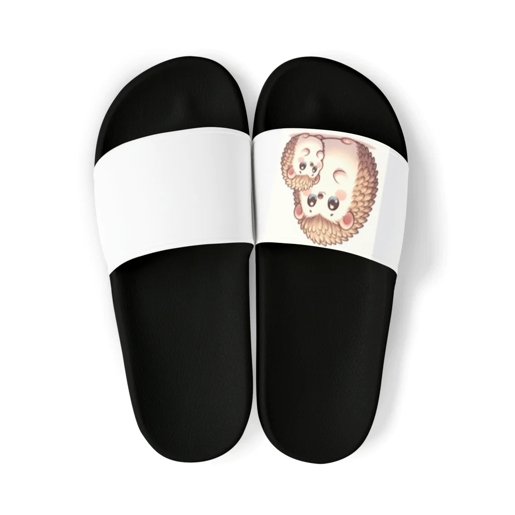 しんすけのハリネズミの母子 Sandals