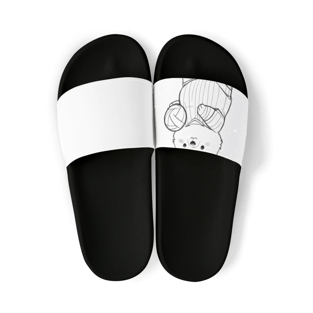 ganeshaのかわいいクマ Sandals