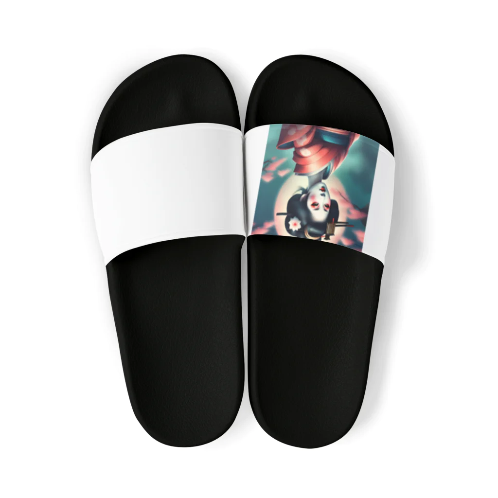 Mr_Geishaの月夜の芸者(Geisya of moon night) Sandals