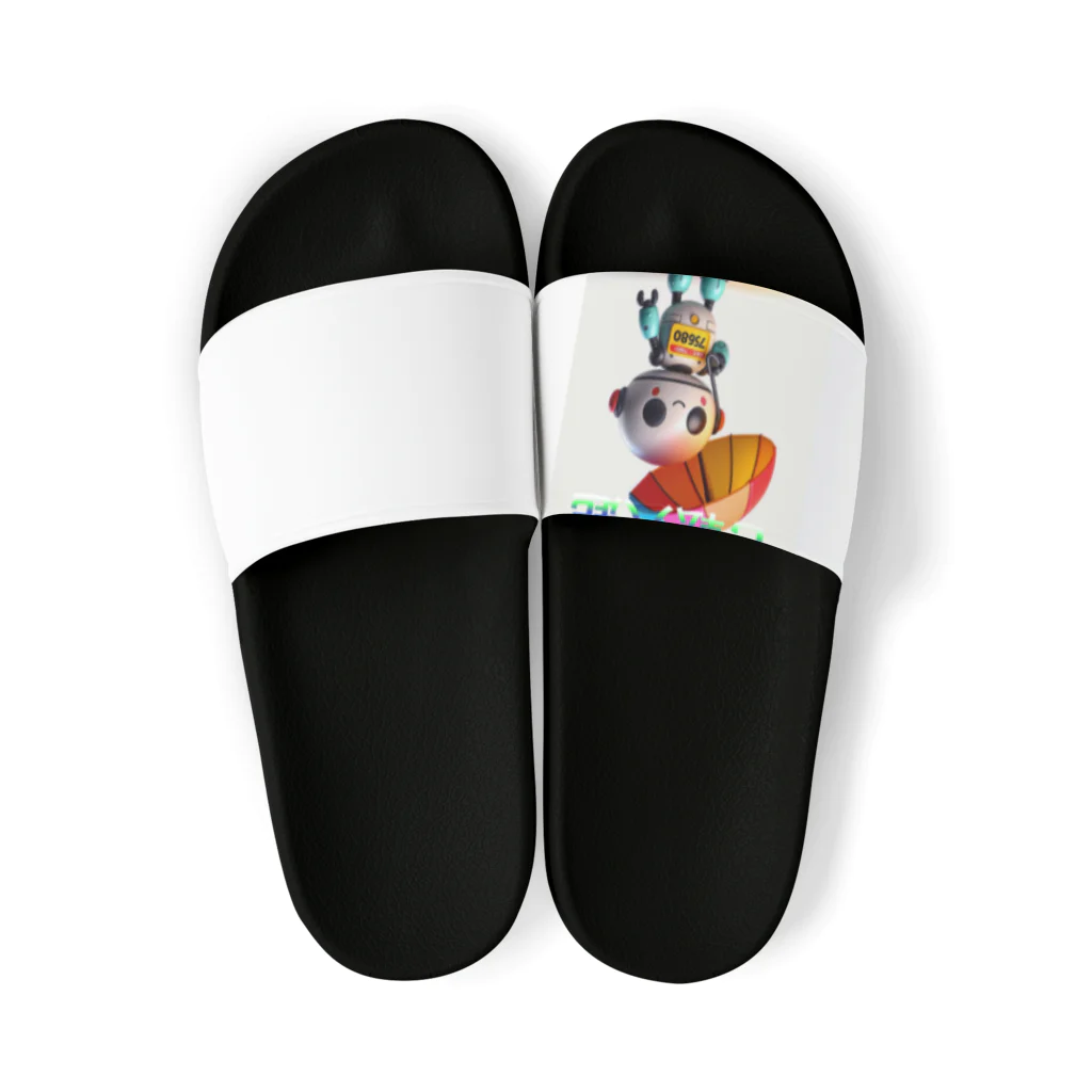 Mairunpuosupの新しいロボットのLINEスタンプみたいなイラスト🤖✨ Sandals