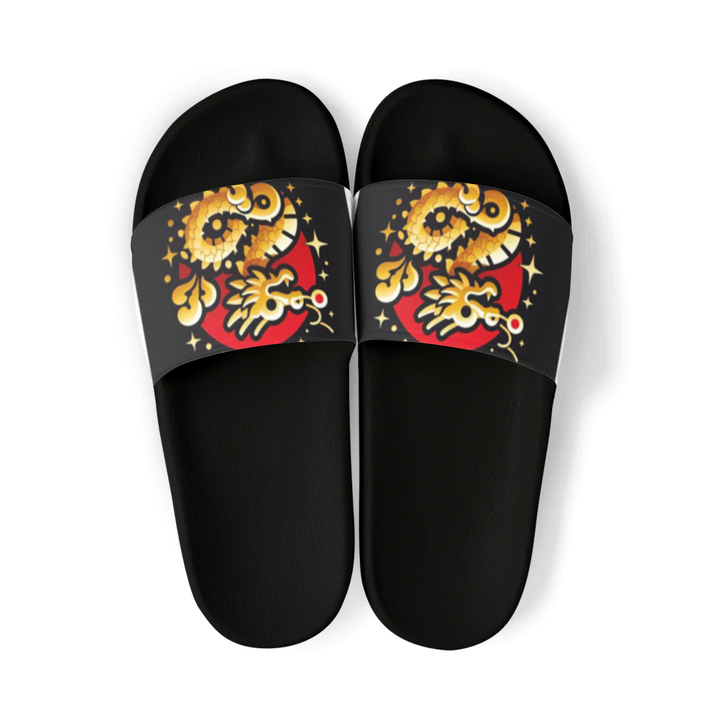 幸福龍神の幸運を呼ぶ金龍ちゃん🐉 Sandals