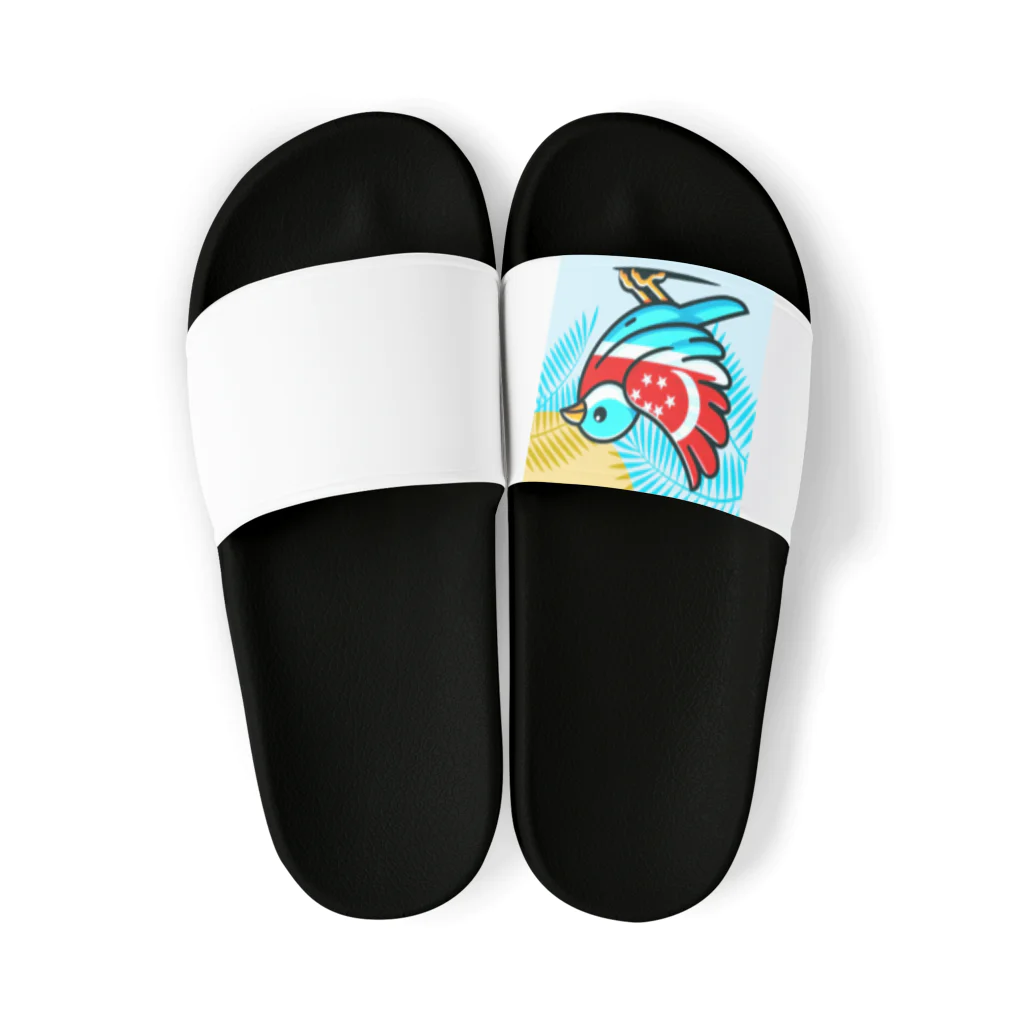 bugisショップの煌めくトロピカルバード🐦️ Sandals