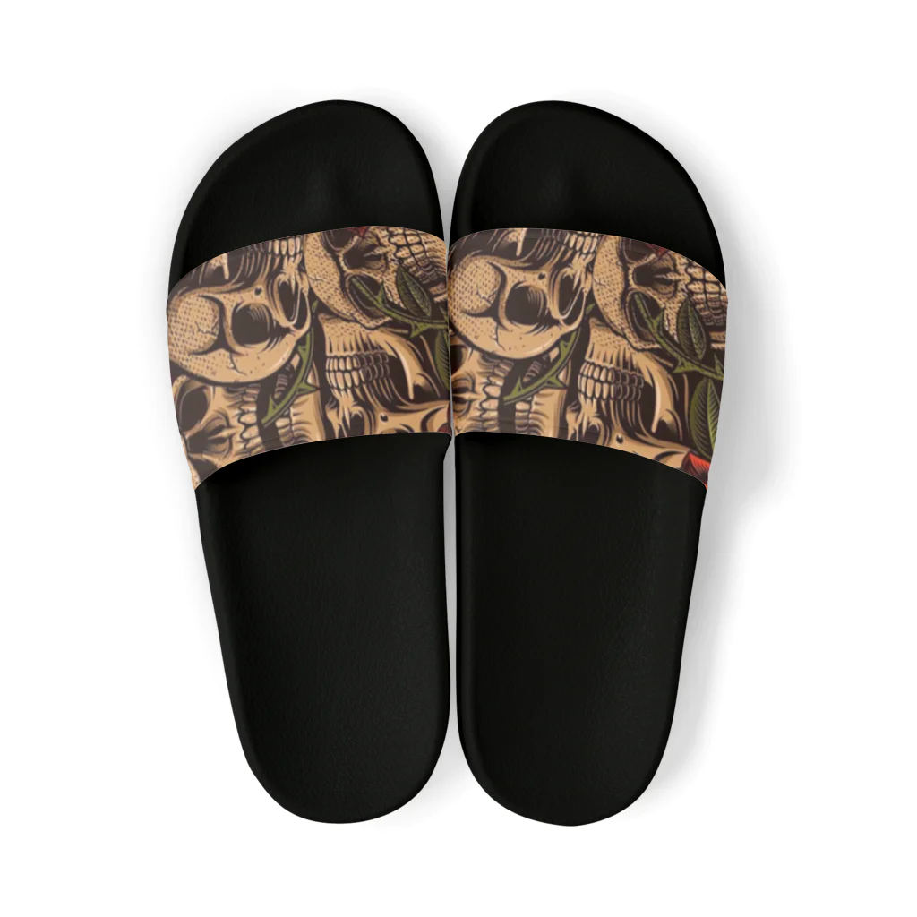 brwild7のスカルローズグッズ Sandals