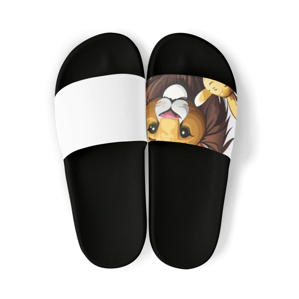 HENTEKO-SHOPのライオンとウサギ Sandals