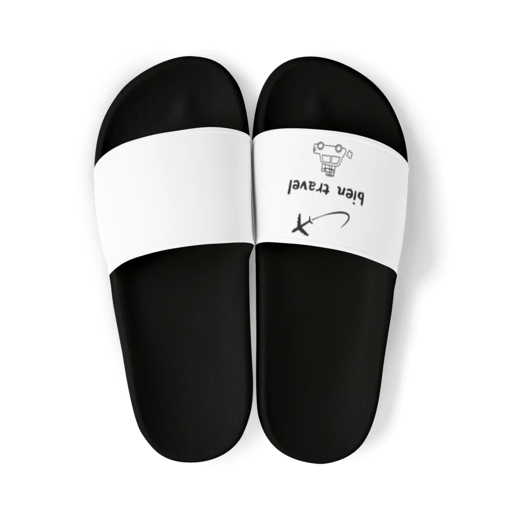 bien_travelの【bien旅行】モノクロ・応援グッズ Sandals