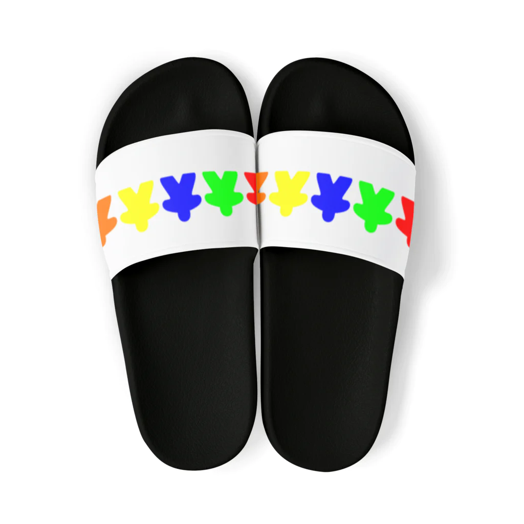 きこりのぱんやのえかきのおみせのシンプルなミープル Sandals