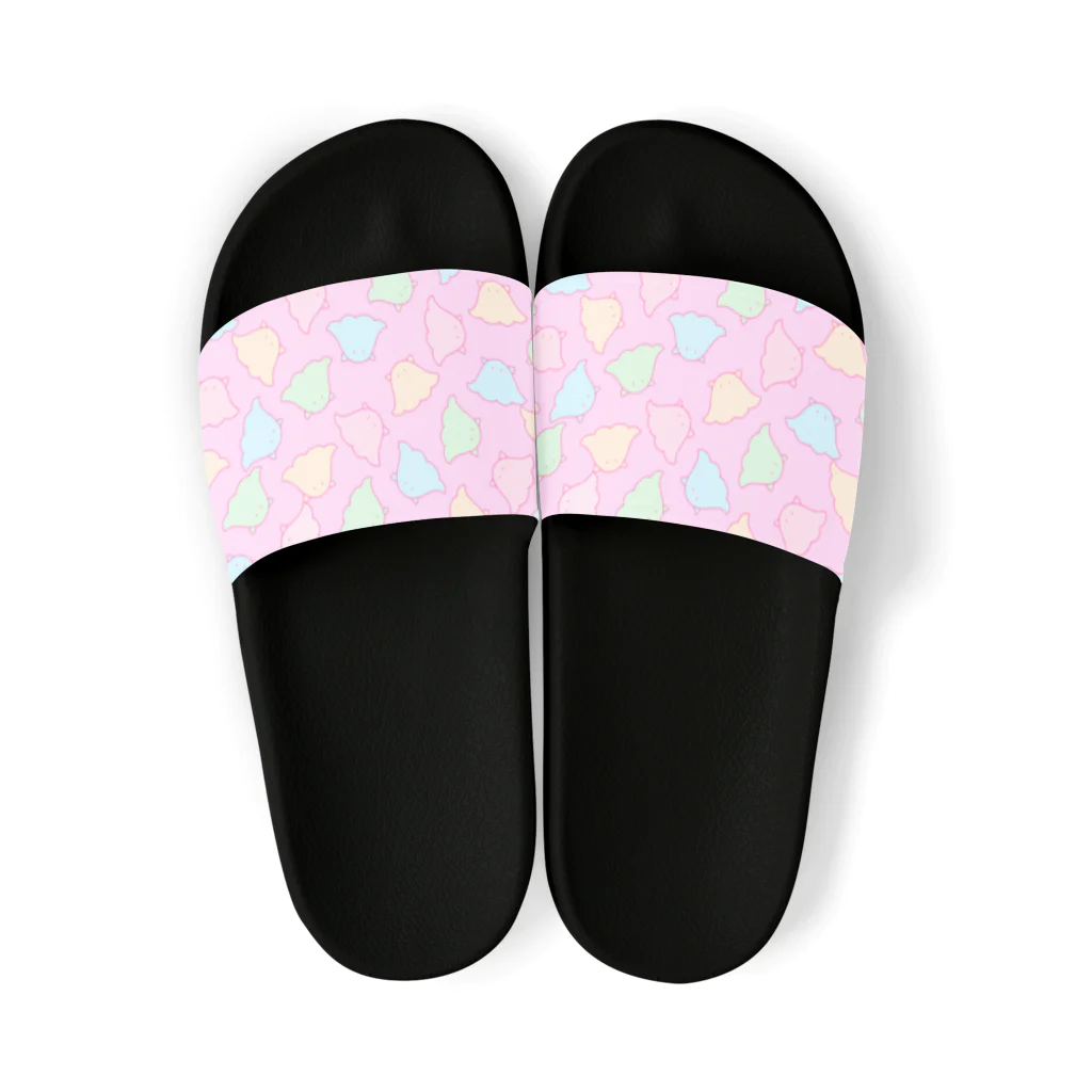 ○○(にわ)のめんだこ(ピンク) Sandals