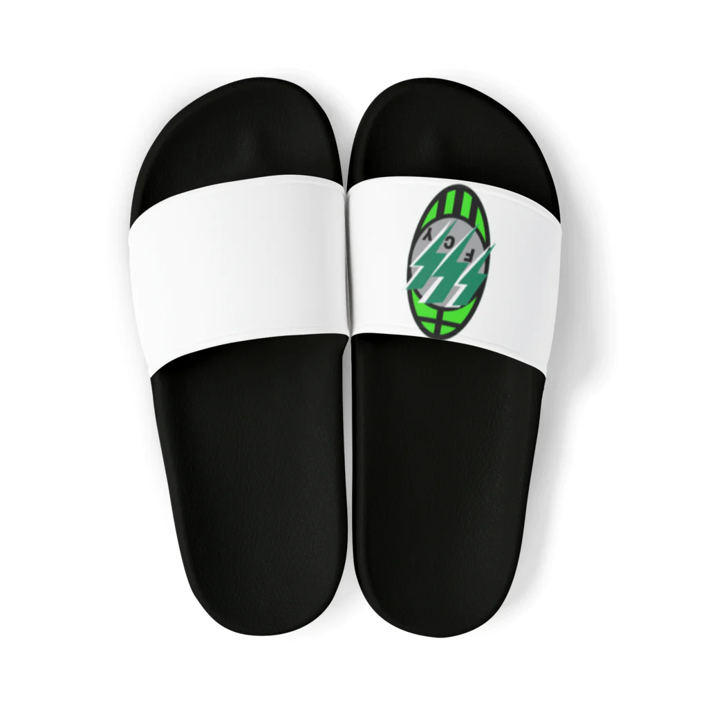 yujisaltのお店のサッカーのロゴオマージュ Sandals