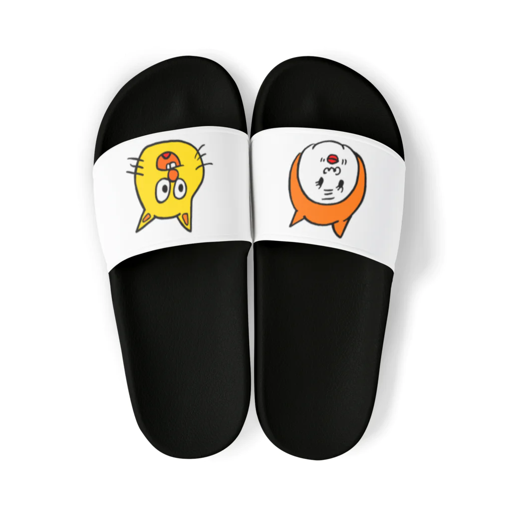 右手リアンうめもと公式のババちゃん&からしちゃん Sandals