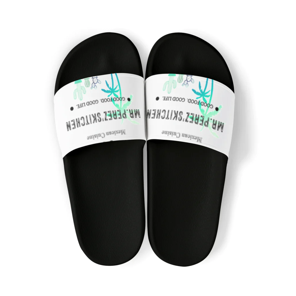 Mr.Perez’s Roomのペレスキッチン公式LOGO Sandals