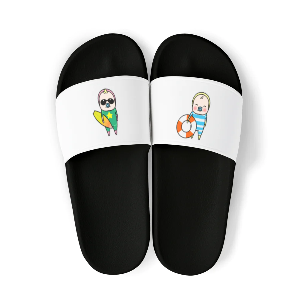 イエローロンパースのめめたん　サンダル Sandals