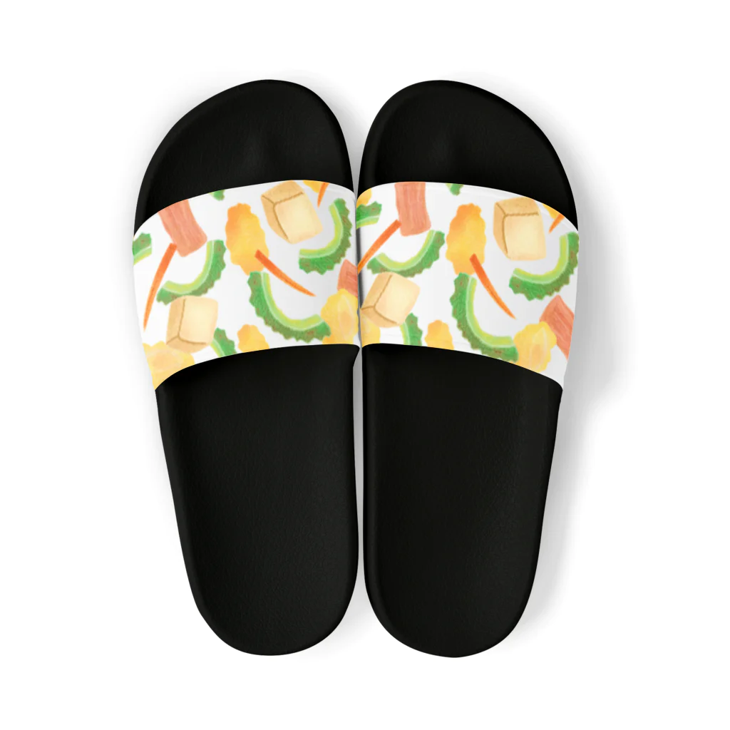 のぐちさきのごーやちゃんぷるー Sandals