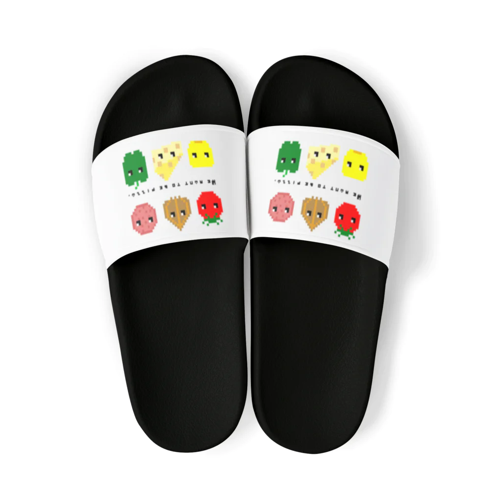 KANAMI_n_creationのWe want to be pizza. Sandals