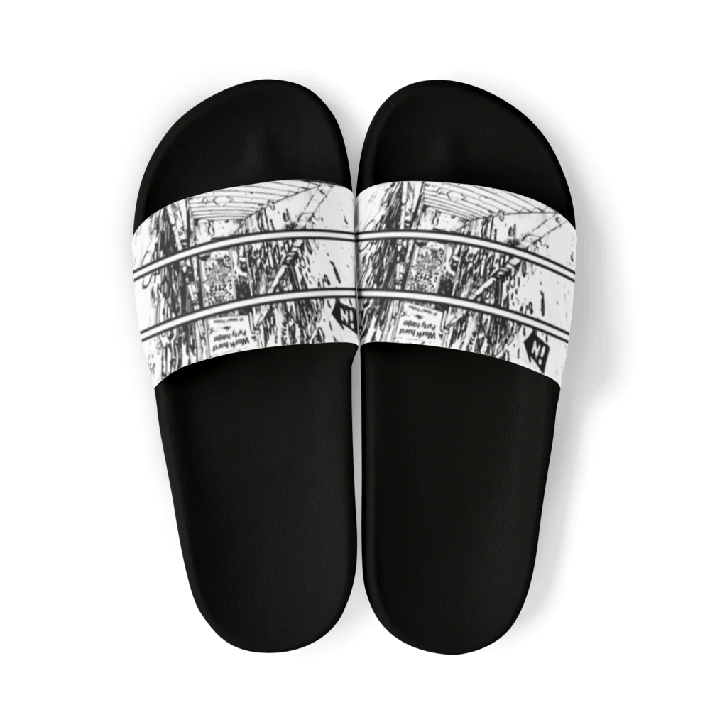 twentyonetwelveの2112 work hard party harder Sandals