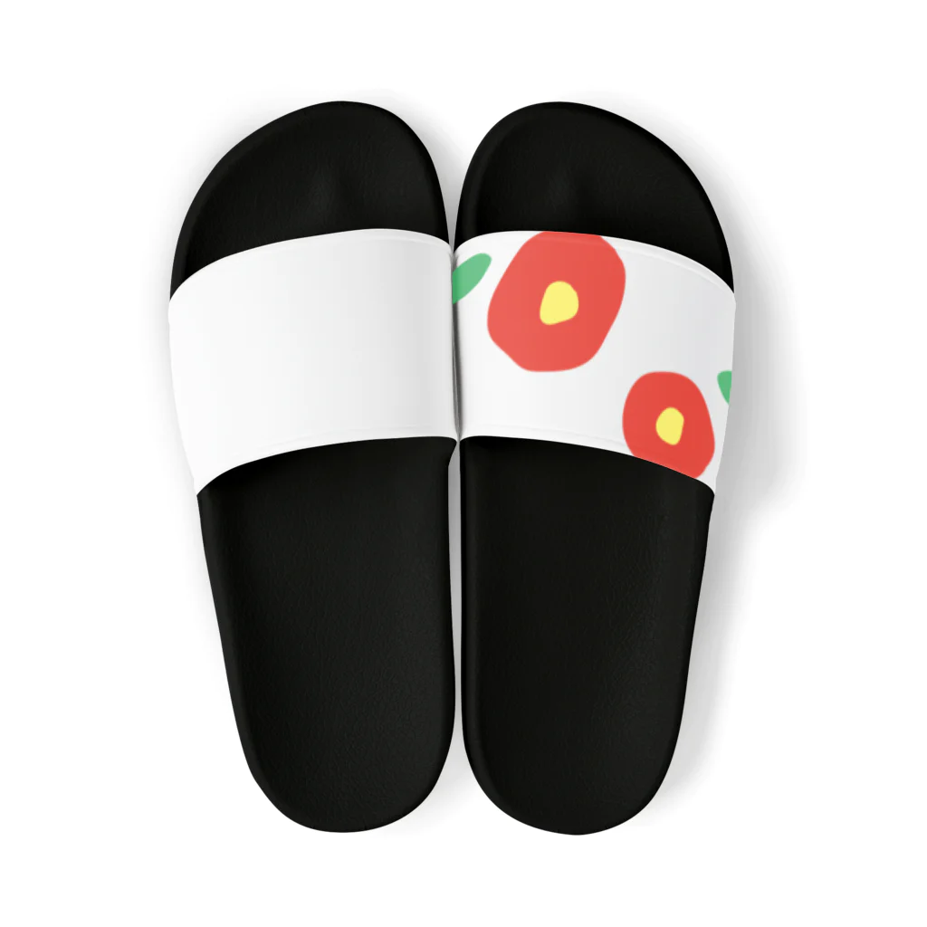 kozukuzukzの椿（赤ふたつ） Sandals