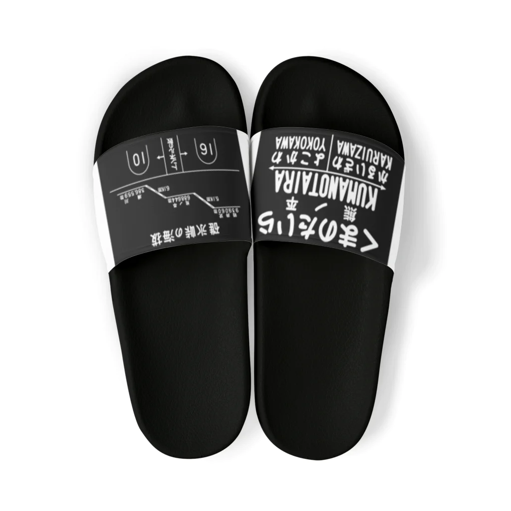 新商品PTオリジナルショップの 熊ノ平（駅名標／観光案内）グッズ  Sandals