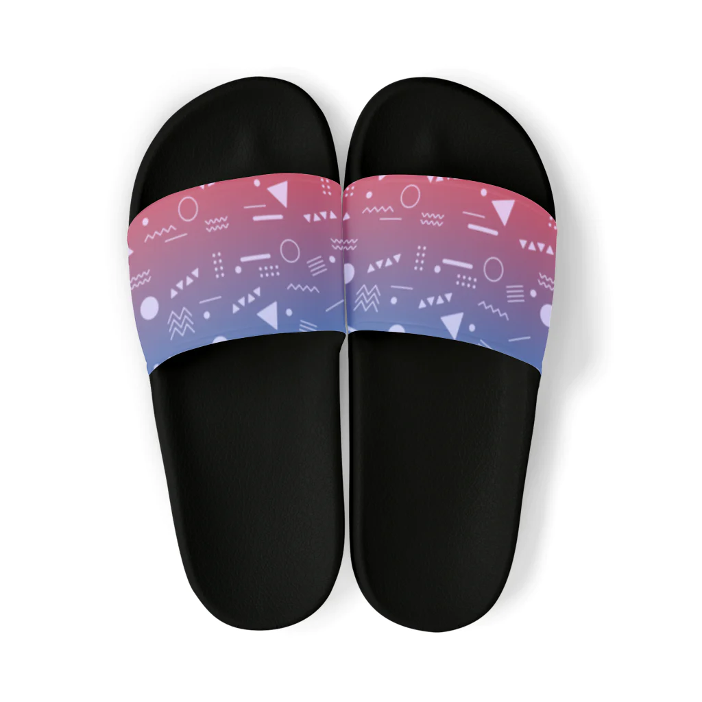 SANKAKU DESIGN STOREの懐かしくて、新しい。 青赤/S Sandals