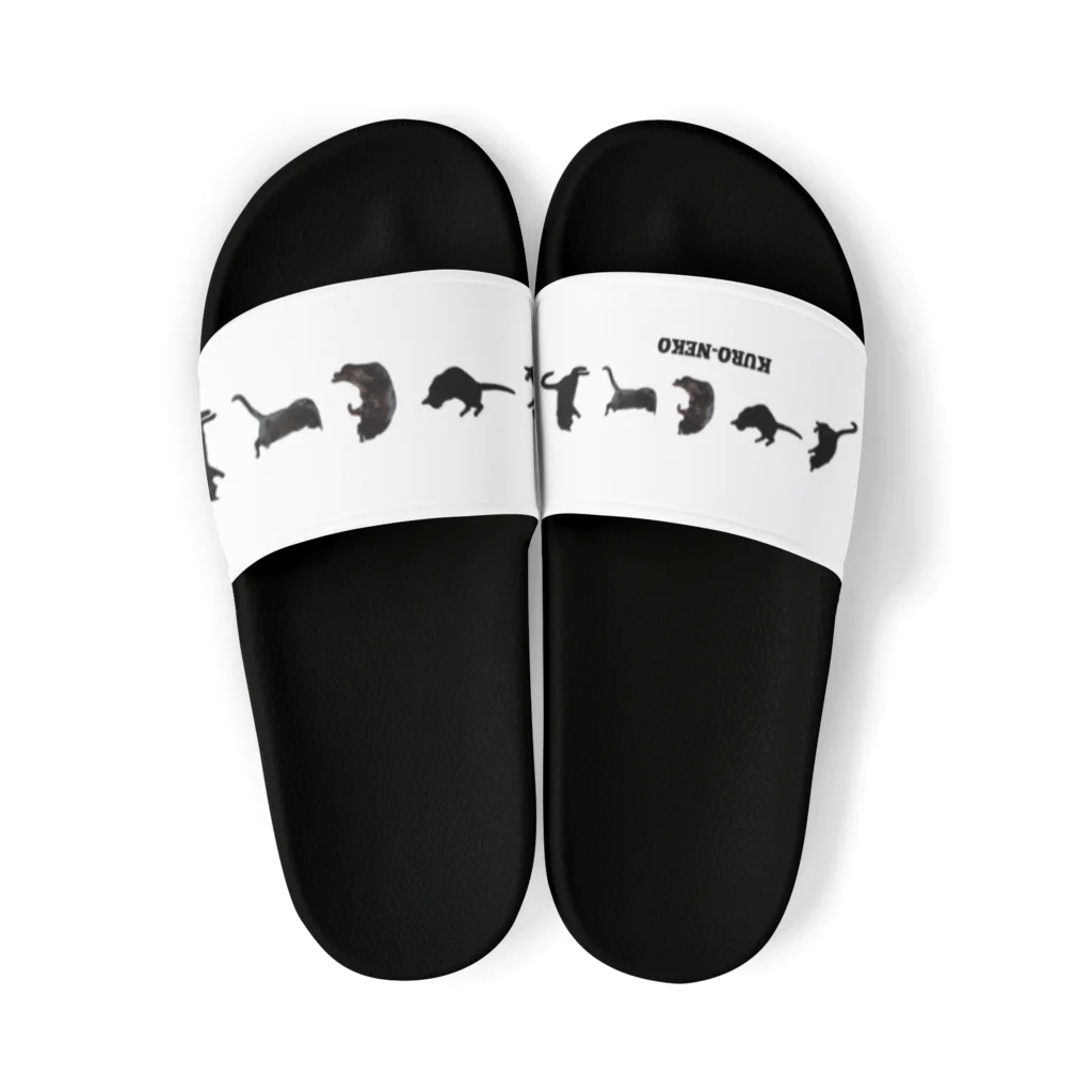 マロマロのKURO-NEKO Sandals