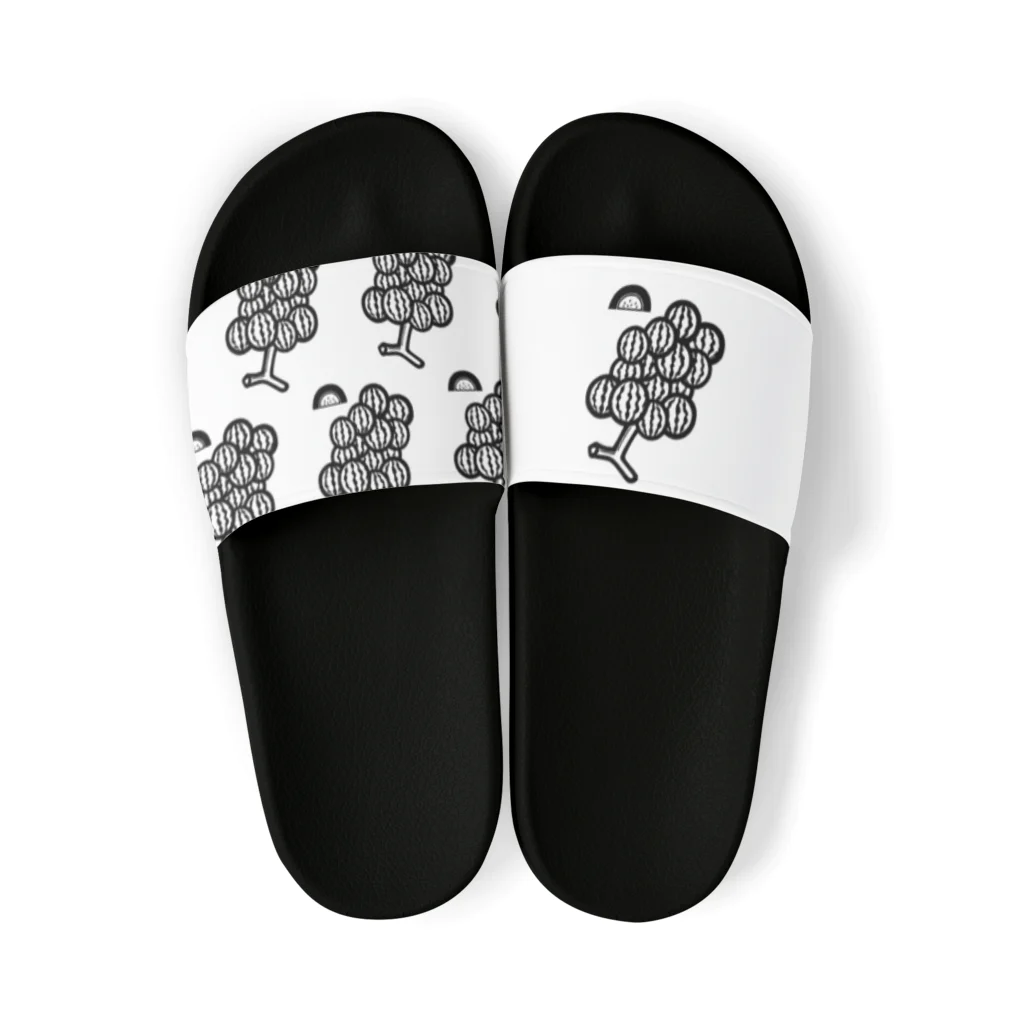 39Sのブドーターメロン(白黒) Sandals