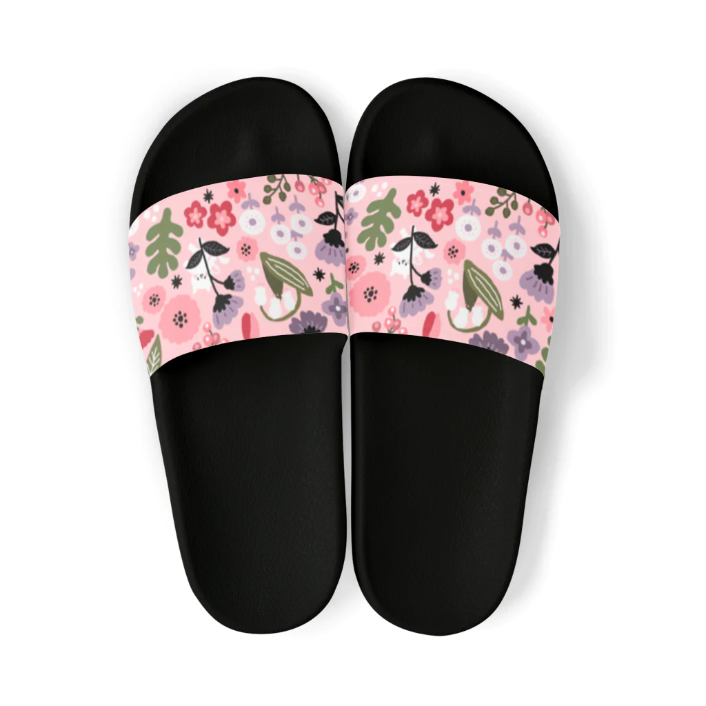 miyako_shopのお花畑のネコちゃん Sandals
