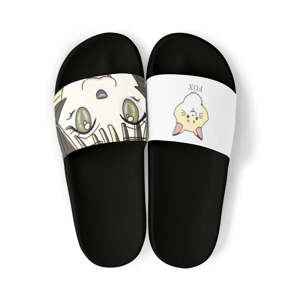 fupifupiのきつねのコンちゃん Sandals