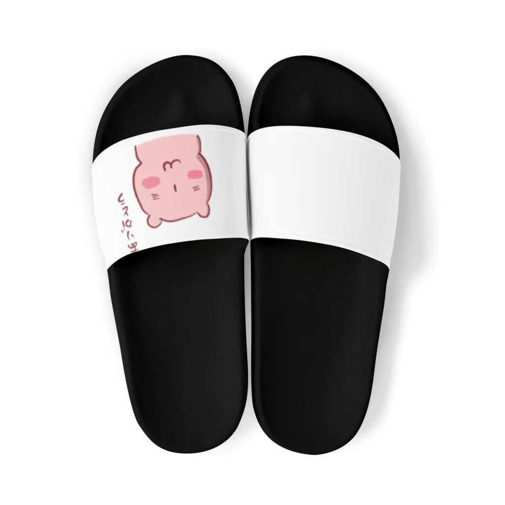 EKOの部屋のピンククマ Sandals