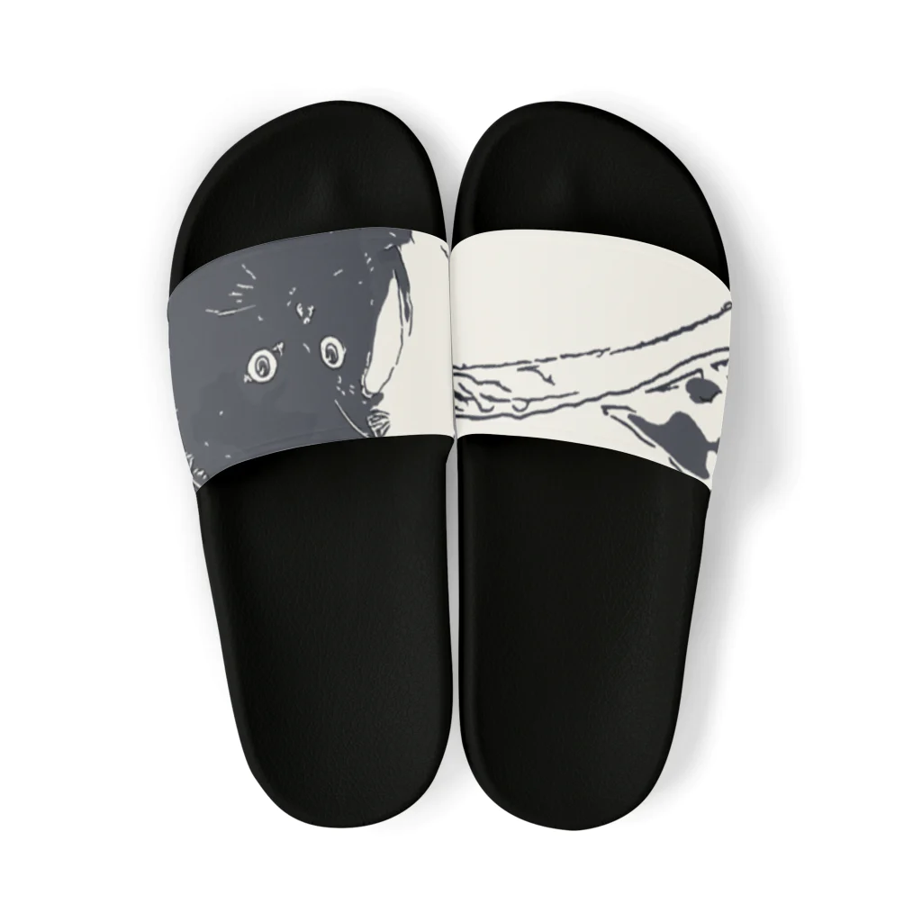 スケキヨ🐾の黒猫のジジくん　シリーズ1 Sandals