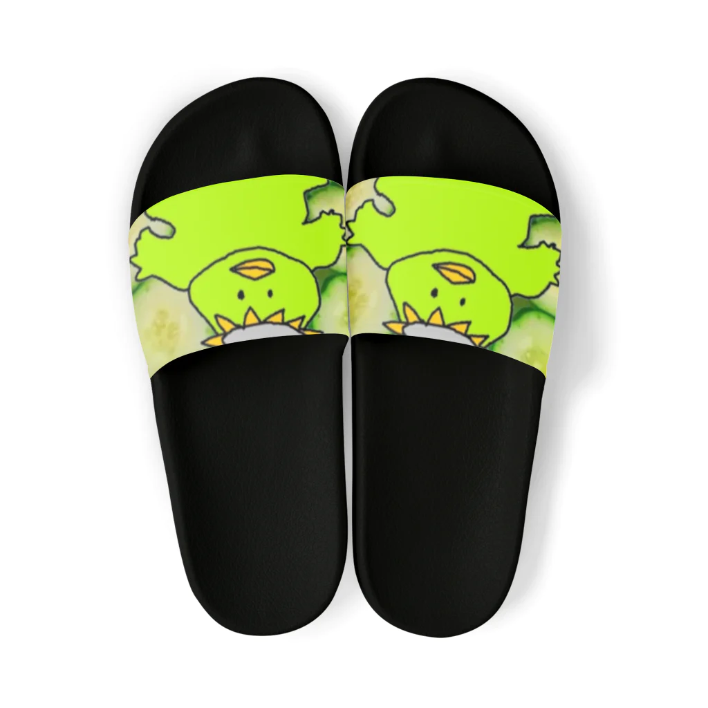 ☆あゆ ころ たろの☆ ハッピーライフの河童胡瓜 Sandals