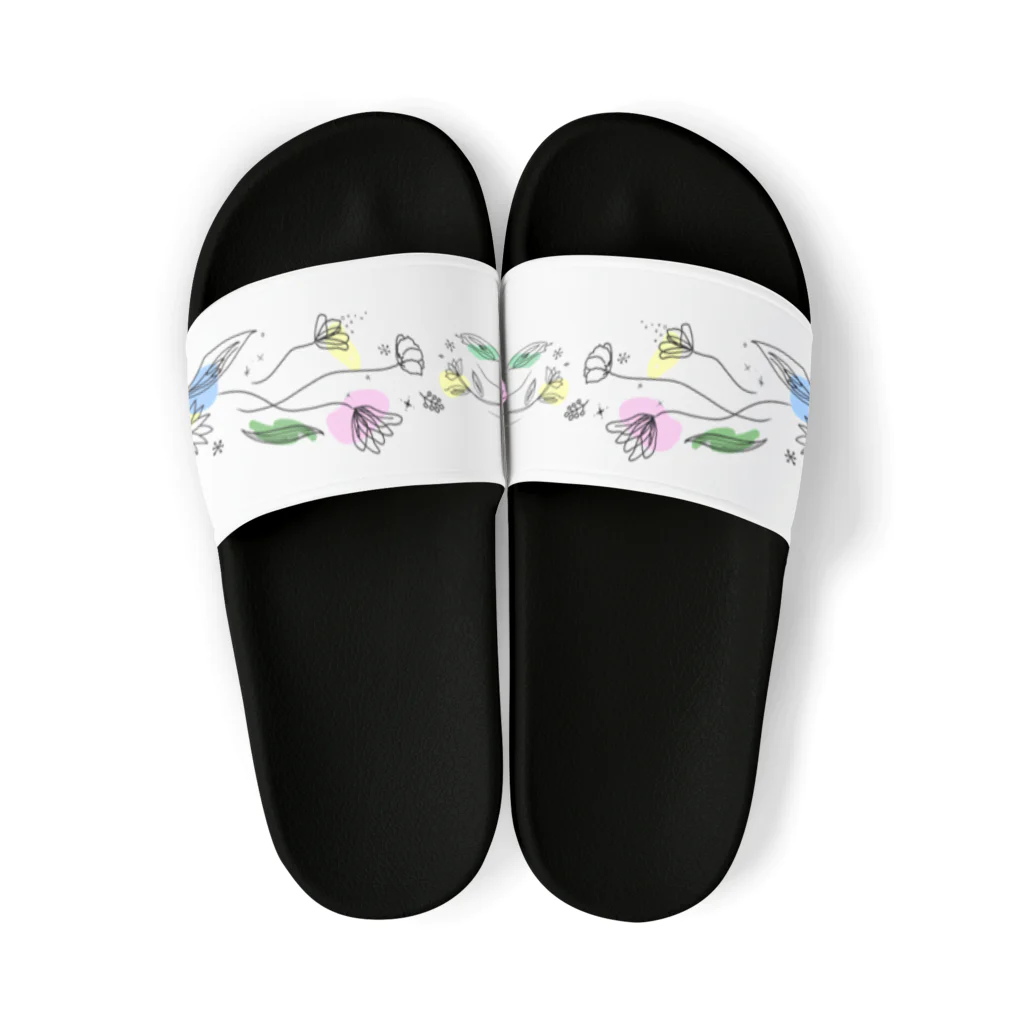 El._.えるのFlowers  Sandals