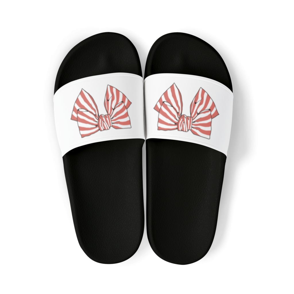 Drecome_Designのストライプリボン(ワインレッド) Sandals