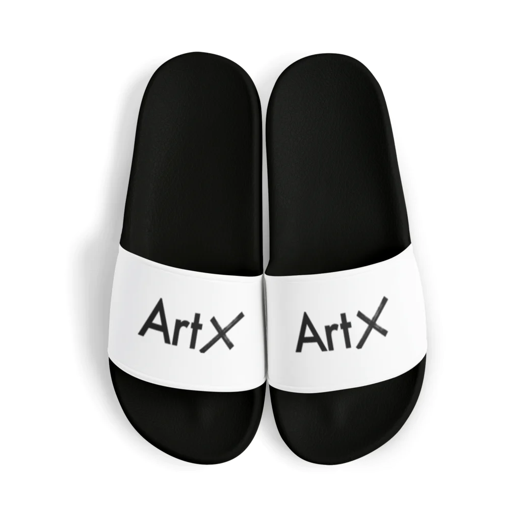 aisaacのArtX黒ロゴ Sandals