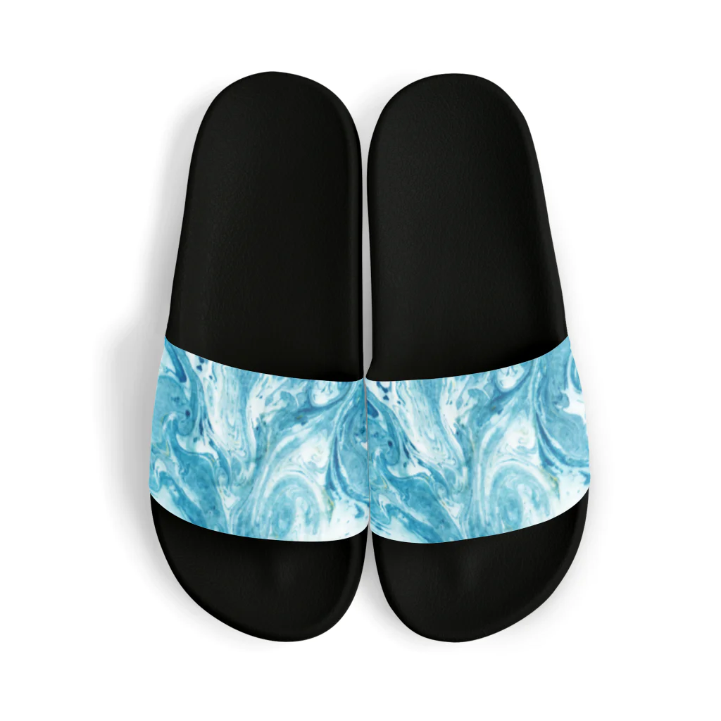 guruguのEbru　light blue Sandals