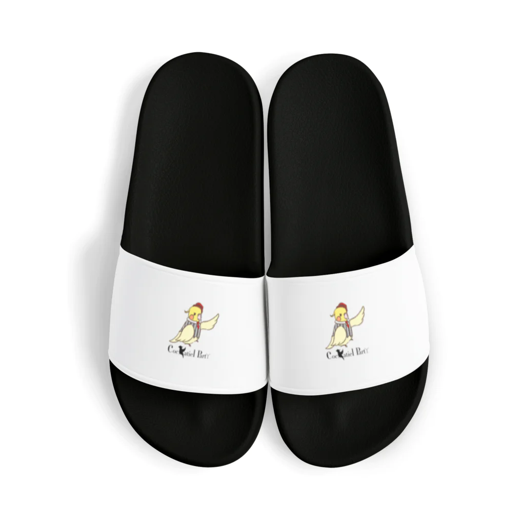 Cockatiel PartYのCockatiel PartYビッグロゴアイテム(ロゴ黒文字) Sandals