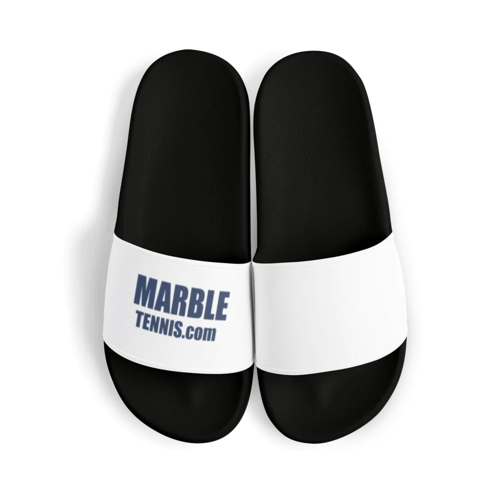 MABLE-TENNIS.comのMARBLE TENNIS.com (Navy logo） Sandals