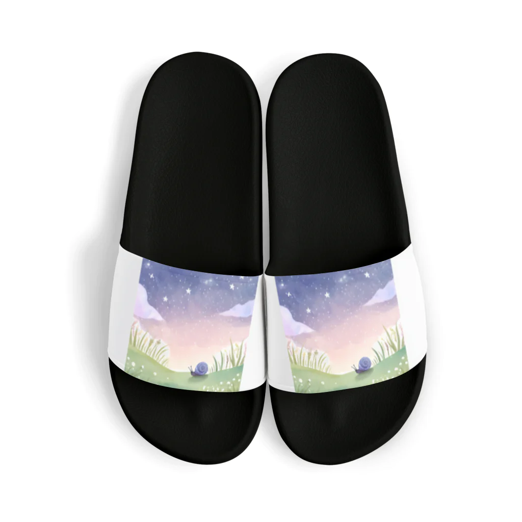 カタツムリに癒しを求めて❗の星空とカタツムリシリーズ③⭐ Sandals