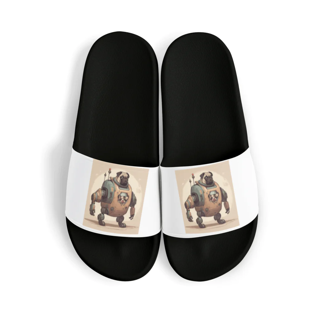 PUGおやじのロボパグ出動 Sandals