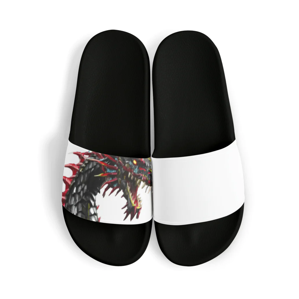 takkoroのブラックドラゴン Sandals