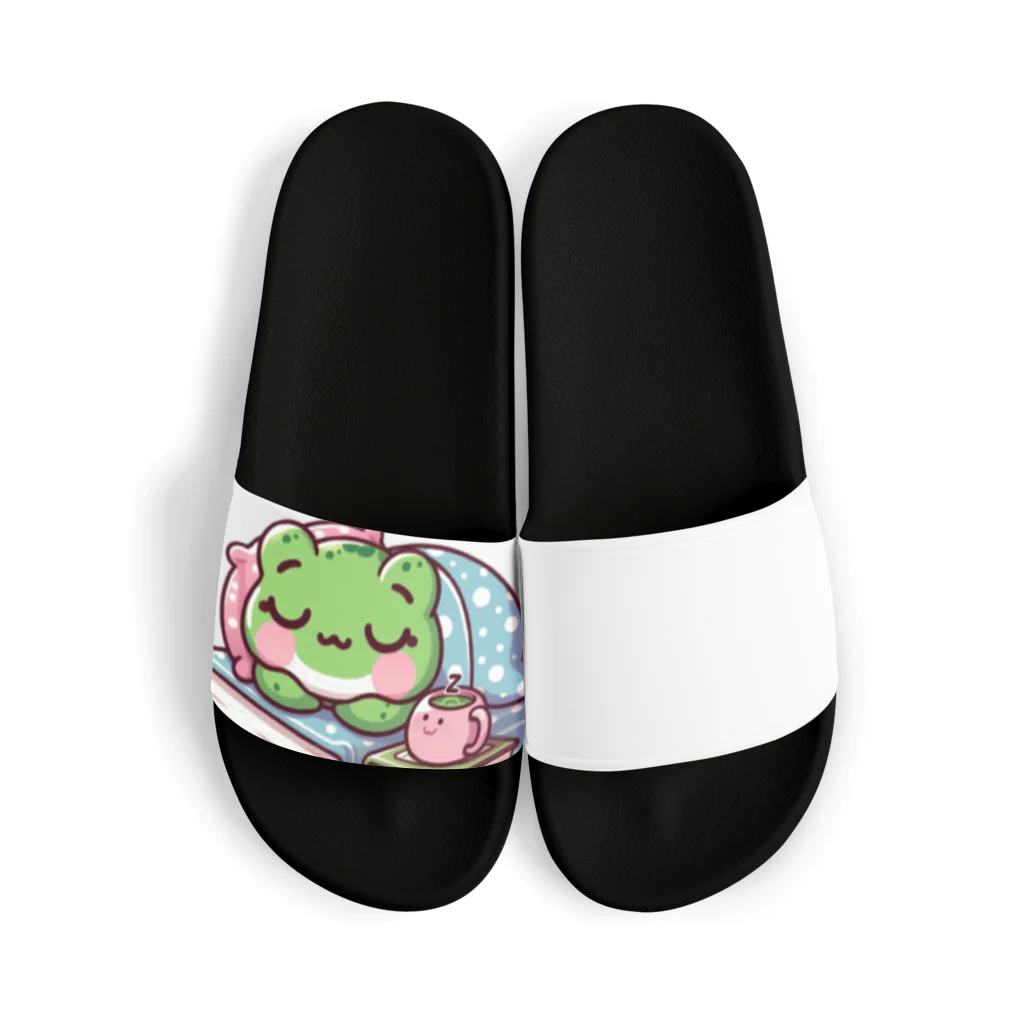 Shiba_IncのSleeping frogs(熟睡する蛙) Sandals