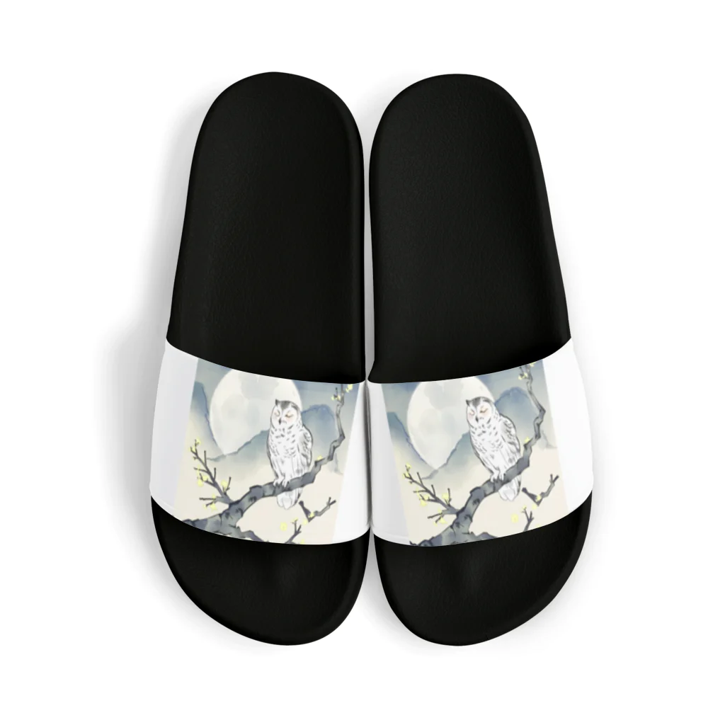 bigbamboofamilyの眠りの梟 Sandals