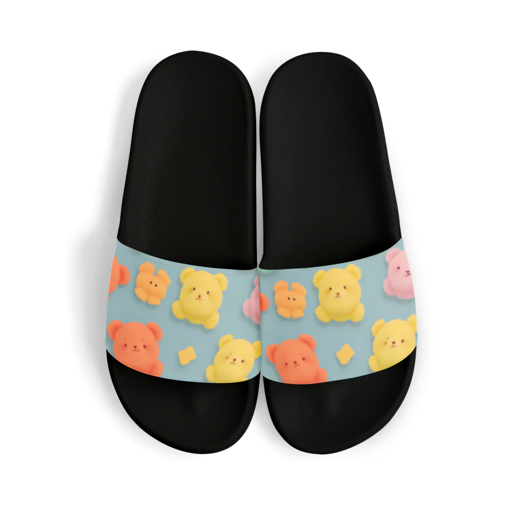 ®️engelionのカラフルなクマ共🐻 Sandals