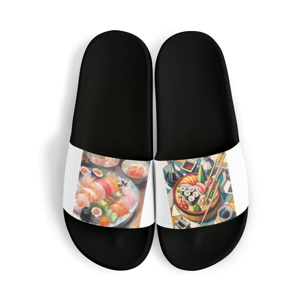 happiness_shopの美しい寿司の絵画 Sandals