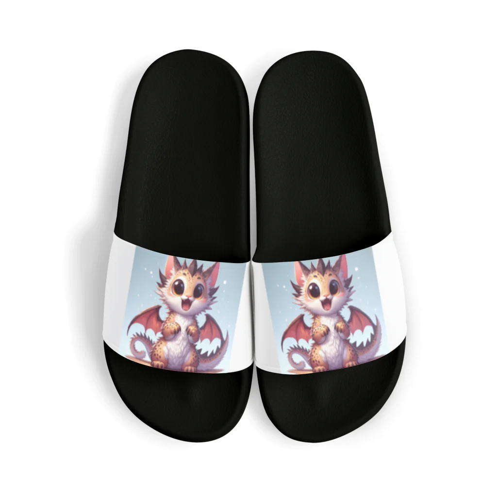 nekodoragonのびっくり！ 猫ドラゴン Sandals