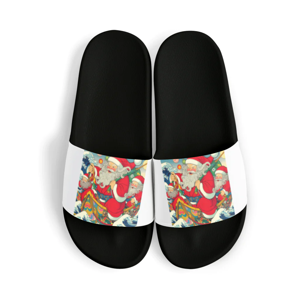 momonekokoの和風サンタクロース Sandals