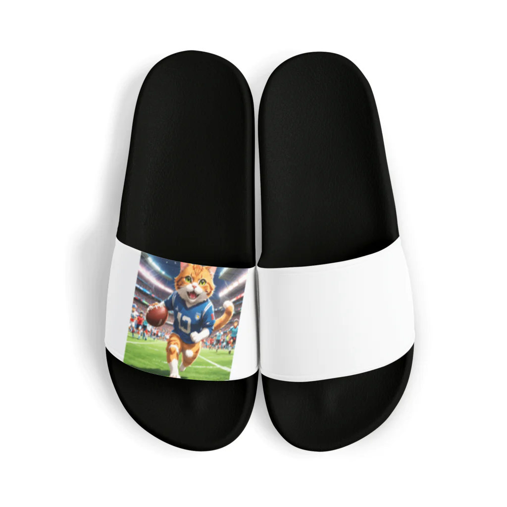 NekoAshiNoBathtubのアメリカンフットボールネコ Sandals
