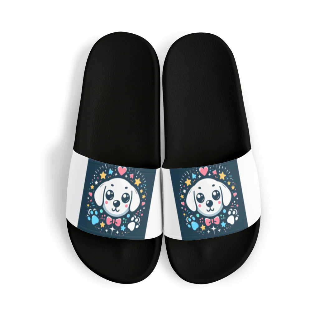金太郎の可愛い犬のデザイングッズ2 Sandals