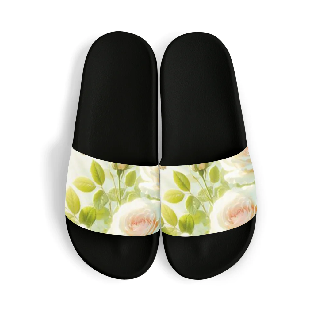 Rパンダ屋の「白薔薇」グッズ Sandals