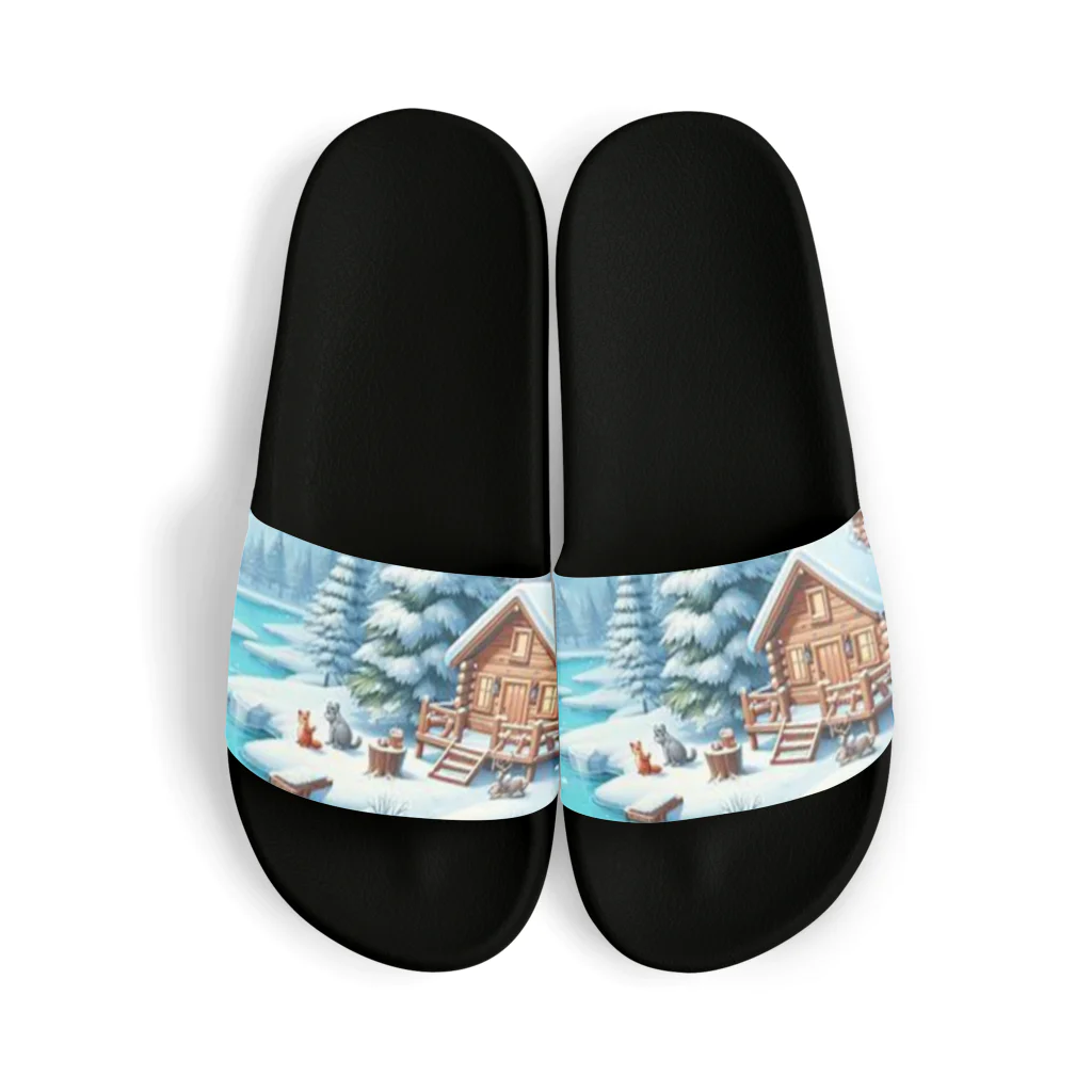 Rパンダ屋の「冬風景グッズ」 Sandals