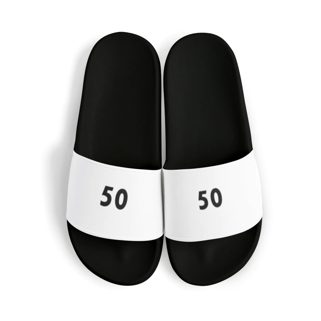 五十島啓人の50　黒 Sandals