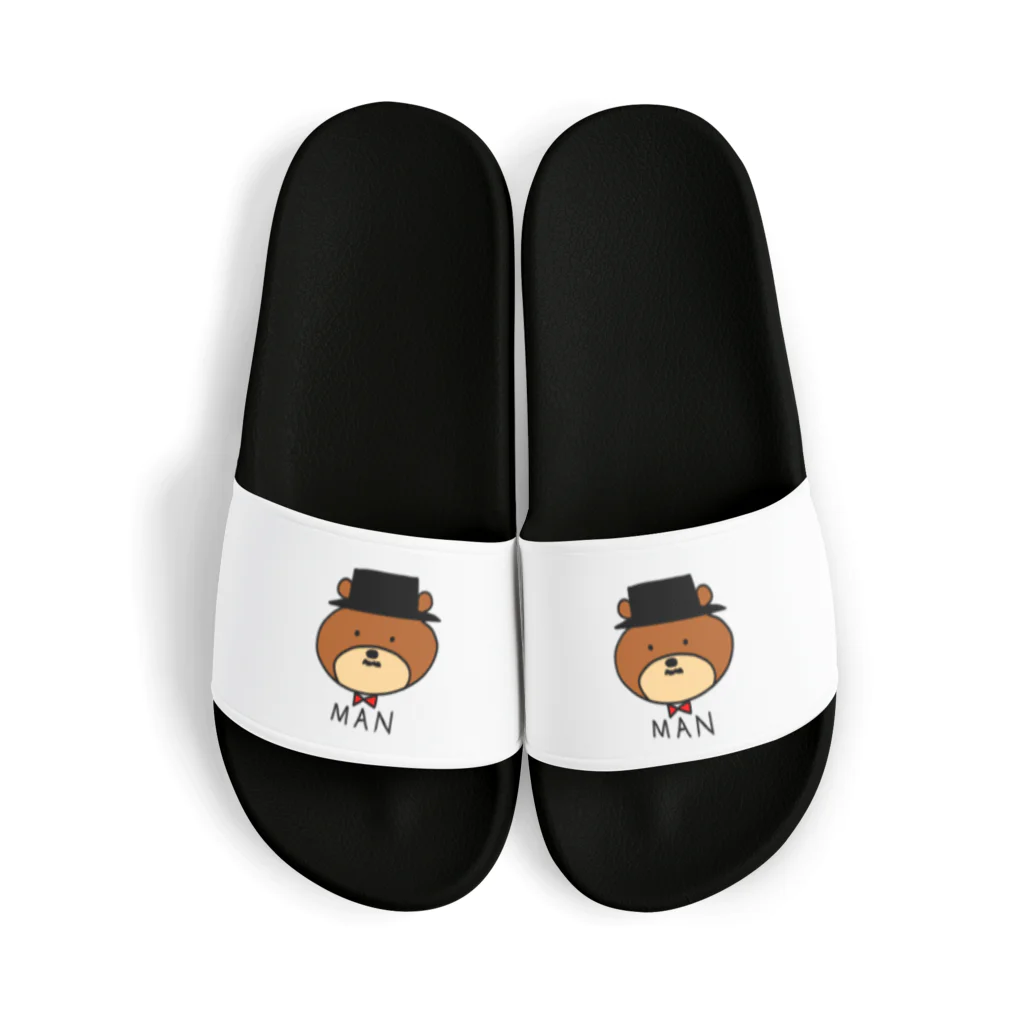 ゆるくまさんSHOPの紳士くま Sandals