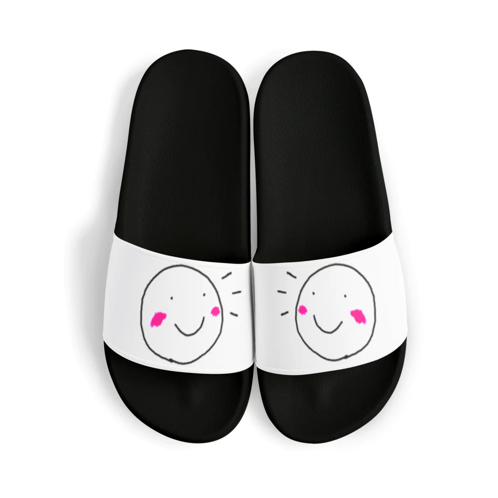 でおきしりぼ子の実験室ののりこえくん(かおだけ) Sandals